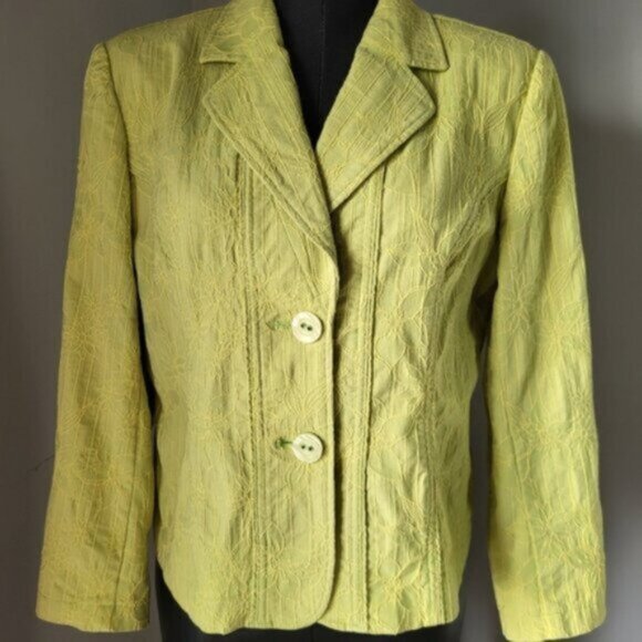 Vintage Laura Petites Cotton Blazer Jacket Sz 8 - Picture 13 of 13